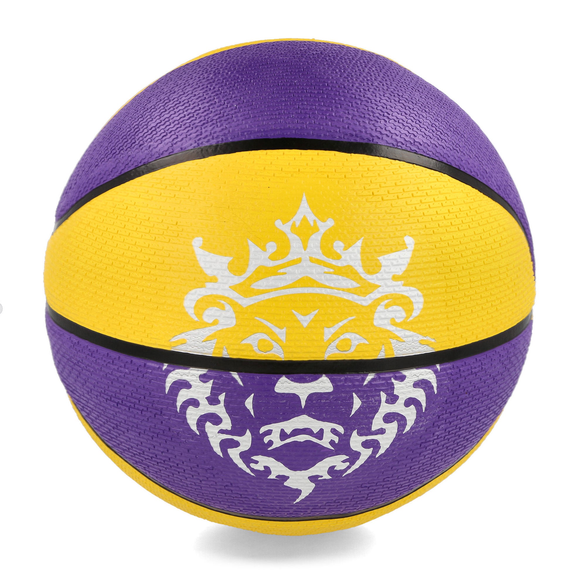 Nike Playground 8P LeBron James Basketball Purple / Amarillo / Black / White Basketballs Close-up | Overkill