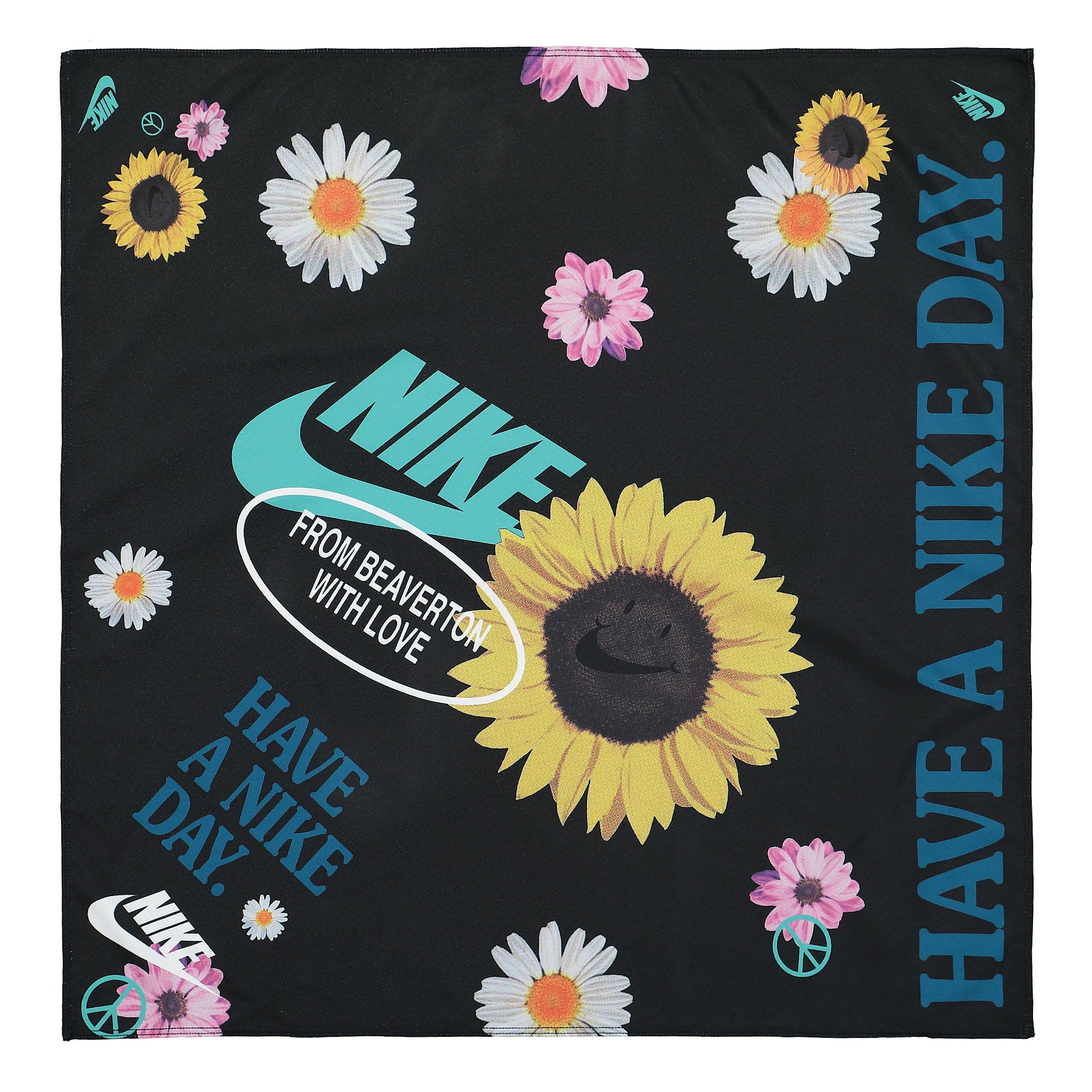 Nike Printed Dri-Fit Bandana Black / Dark Marina Blue / Washed Teal Bandanas N.100.4573.981.OS | Overkill