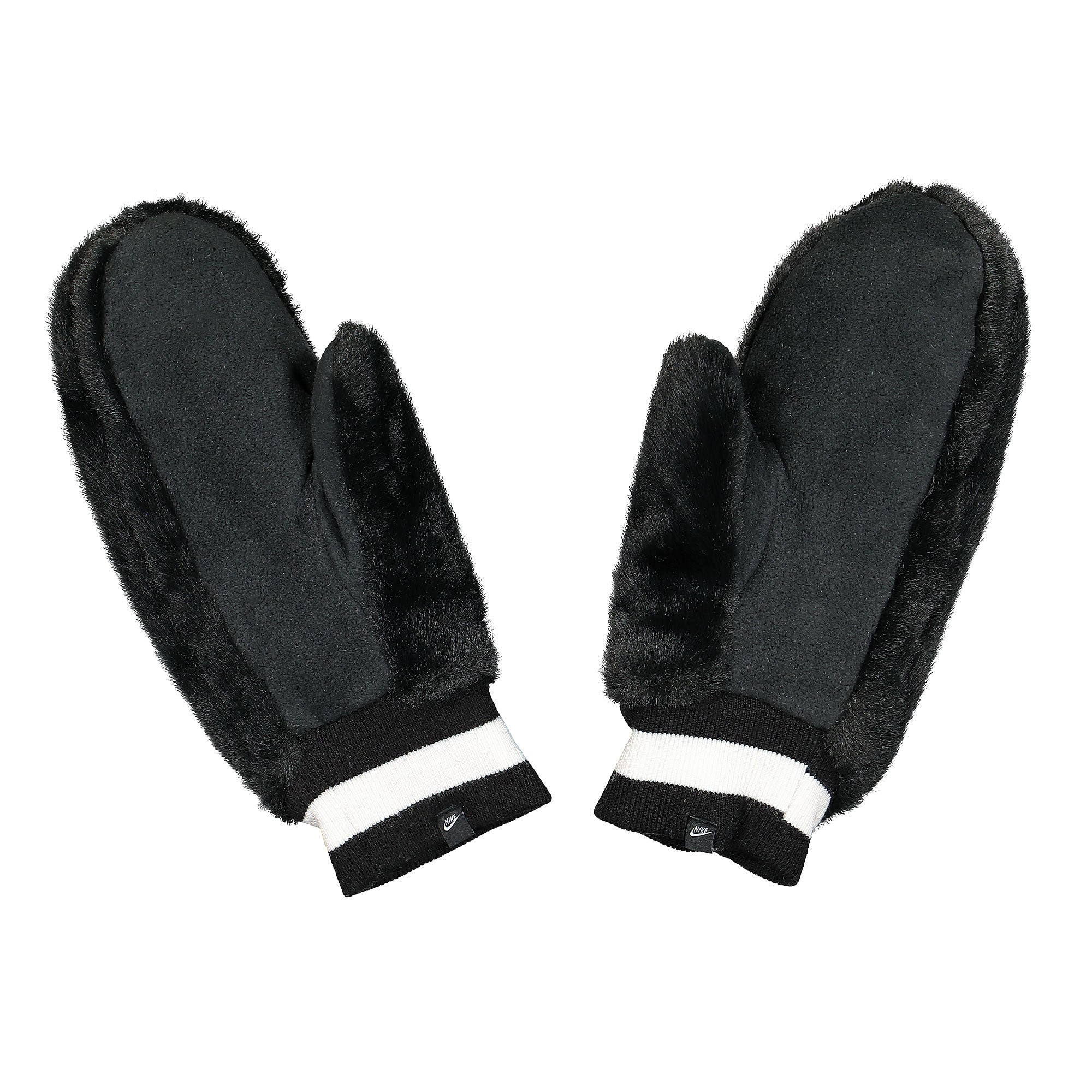 Nike Wmns Warm Mittens Black / Black / White Gloves  Material | Overkill