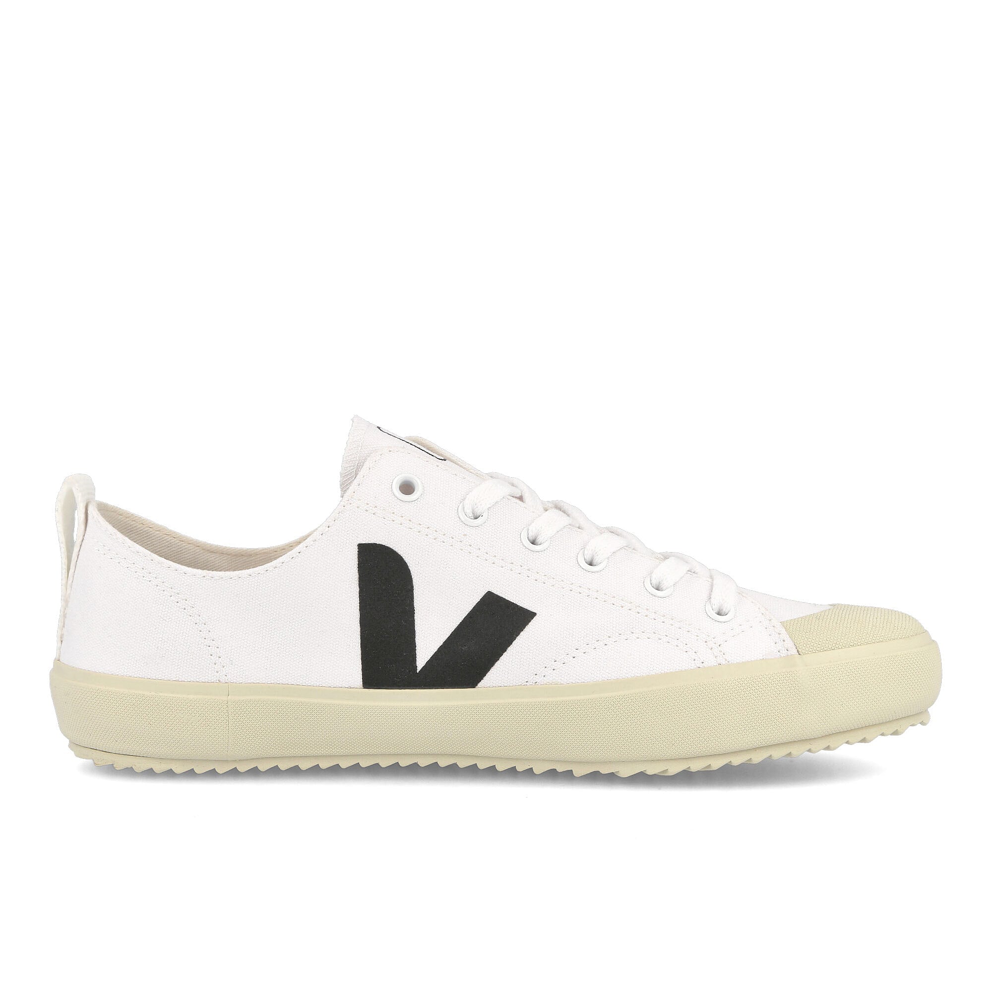 Veja nova canvas White-Black Low Top Sneakers  Silhouette | Overkill
