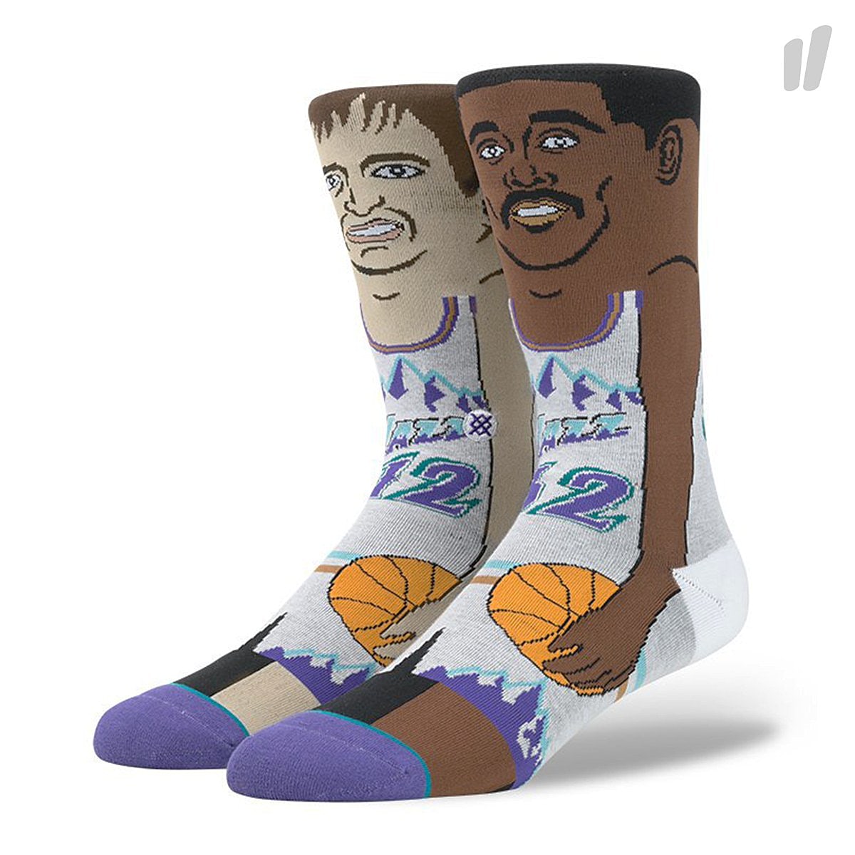 Stance J. Stockton / K. Malone Socks Purple Socks M545C16JKM-PUR | Overkill