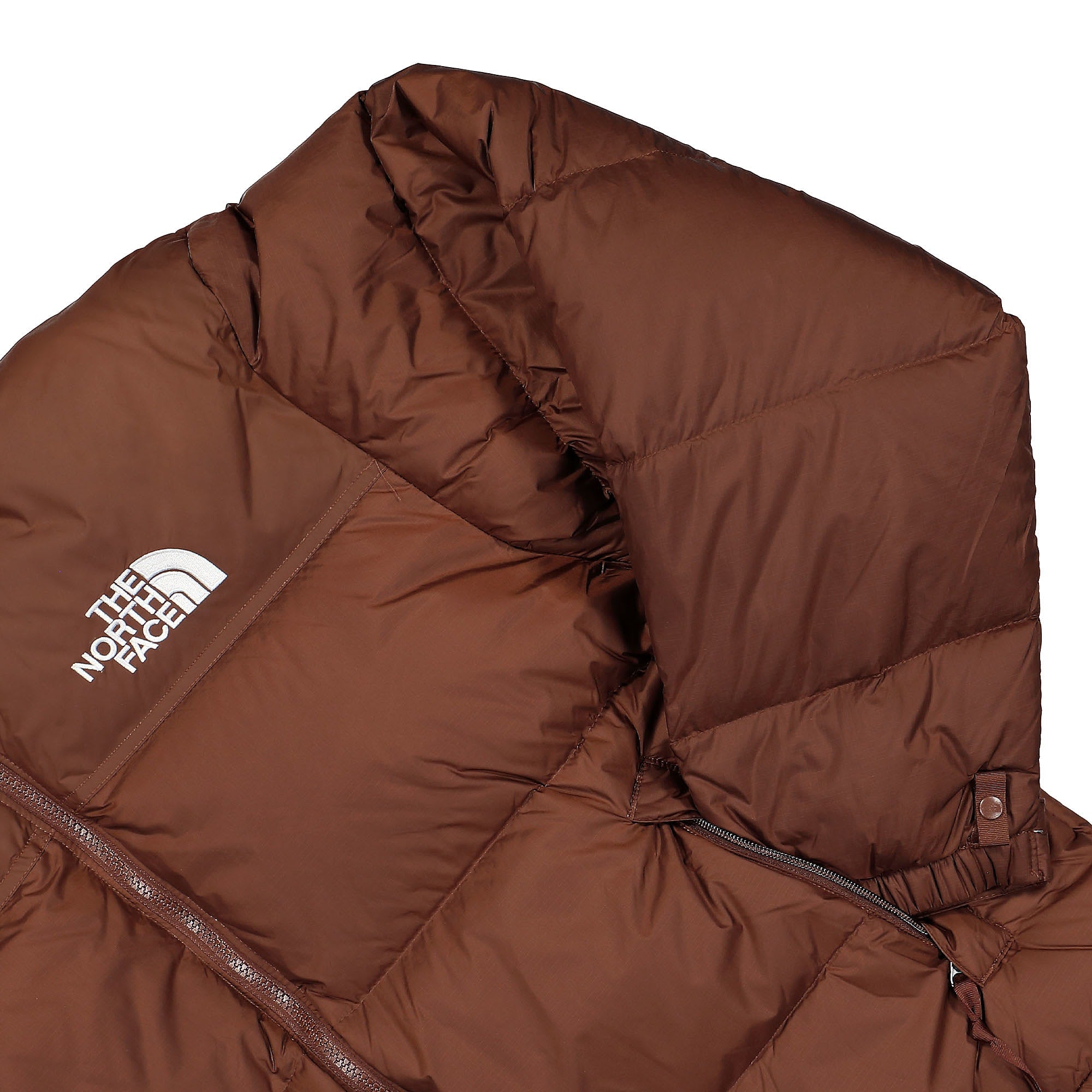 The North Face 1996 Retro Nuptse Jacket Dark Oak Puffer Jackets Detailfoto | Overkill