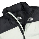 The North Face 1996 Retro Nuptse Jacket Green Mist Puffer Jackets Close-up | Overkill