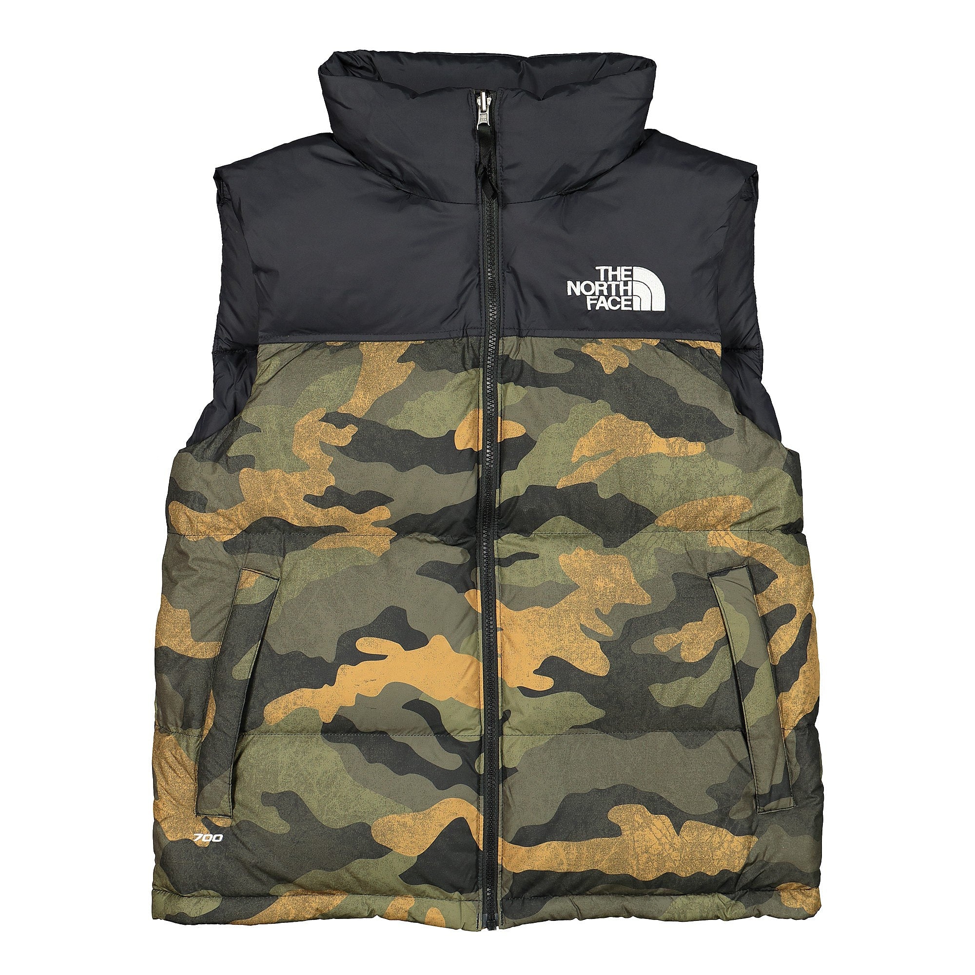 The North Face M 1996 Retro Nuptse Vest Burnt Olive Camo Vests T93JQQF32 | Overkill