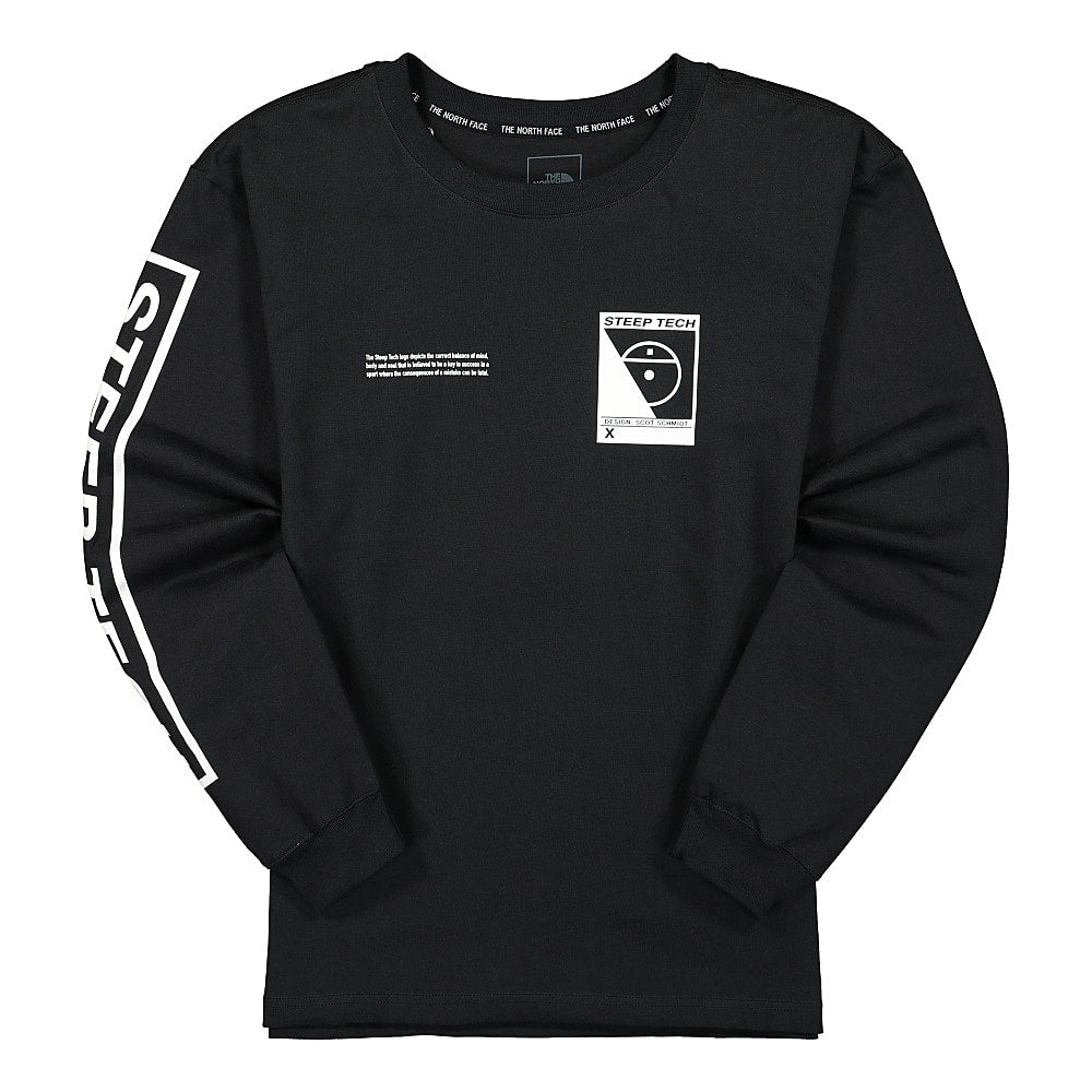 The North Face Steep Tech Longsleeve Tee Black Longsleeves NF0A3YCRJK3 | Overkill