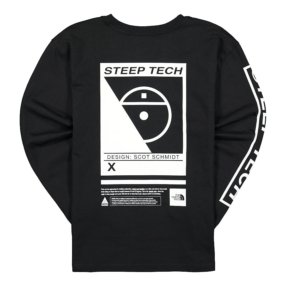 The North Face Steep Tech Longsleeve Tee Black Longsleeves Material | Overkill
