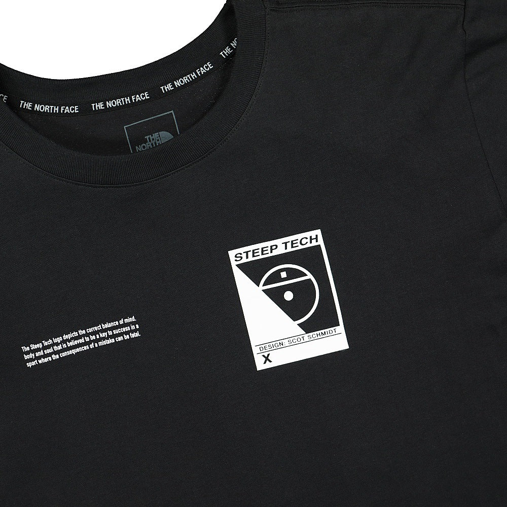 The North Face Steep Tech Longsleeve Tee Black Longsleeves Close-up | Overkill