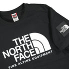 The North Face SS Fine Alp Tee 2 Black T-Shirts Close-up | Overkill
