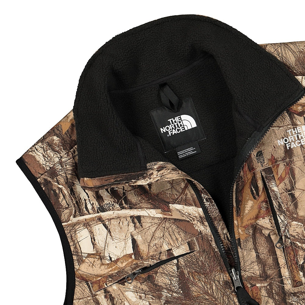 The North Face Denali Vest Kelp Tan Forest Vests Close-up | Overkill