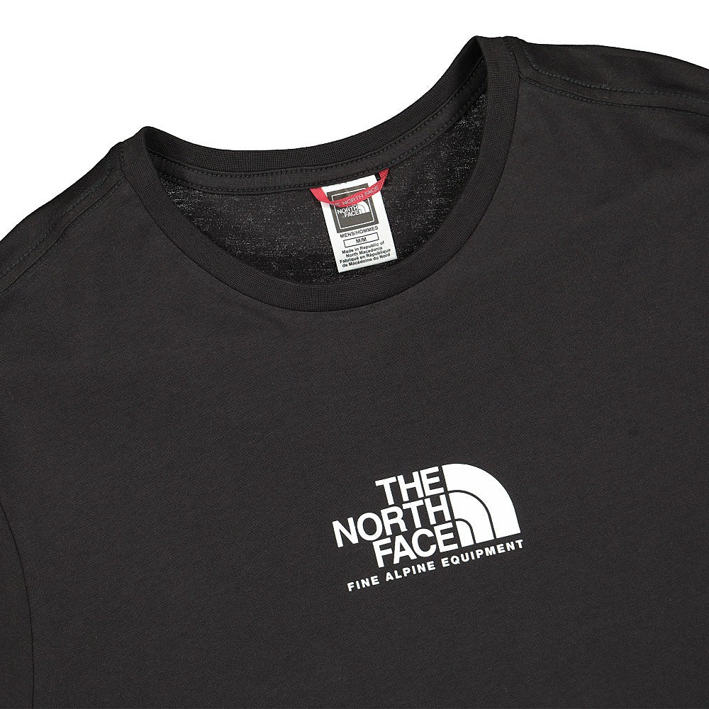 The North Face SS Fine Alp Tee 3 Black T-Shirts Close-up | Overkill