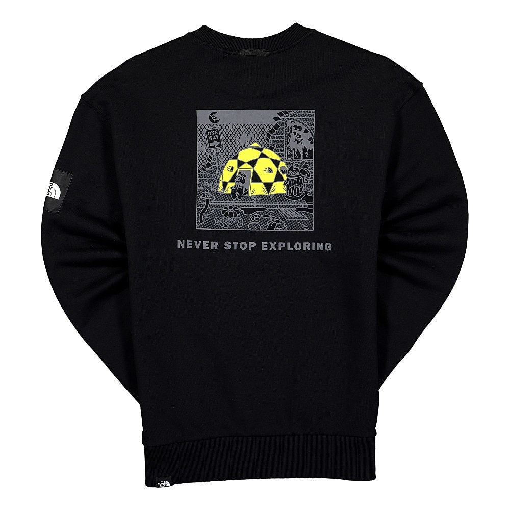 The North Face Black Box Crew Fleece Black Sweatshirts Material | Overkill