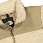 The North Face Sherpa Nuptse Jacket Bleached Sand - Kelp Tan Jackets Close-up | Overkill