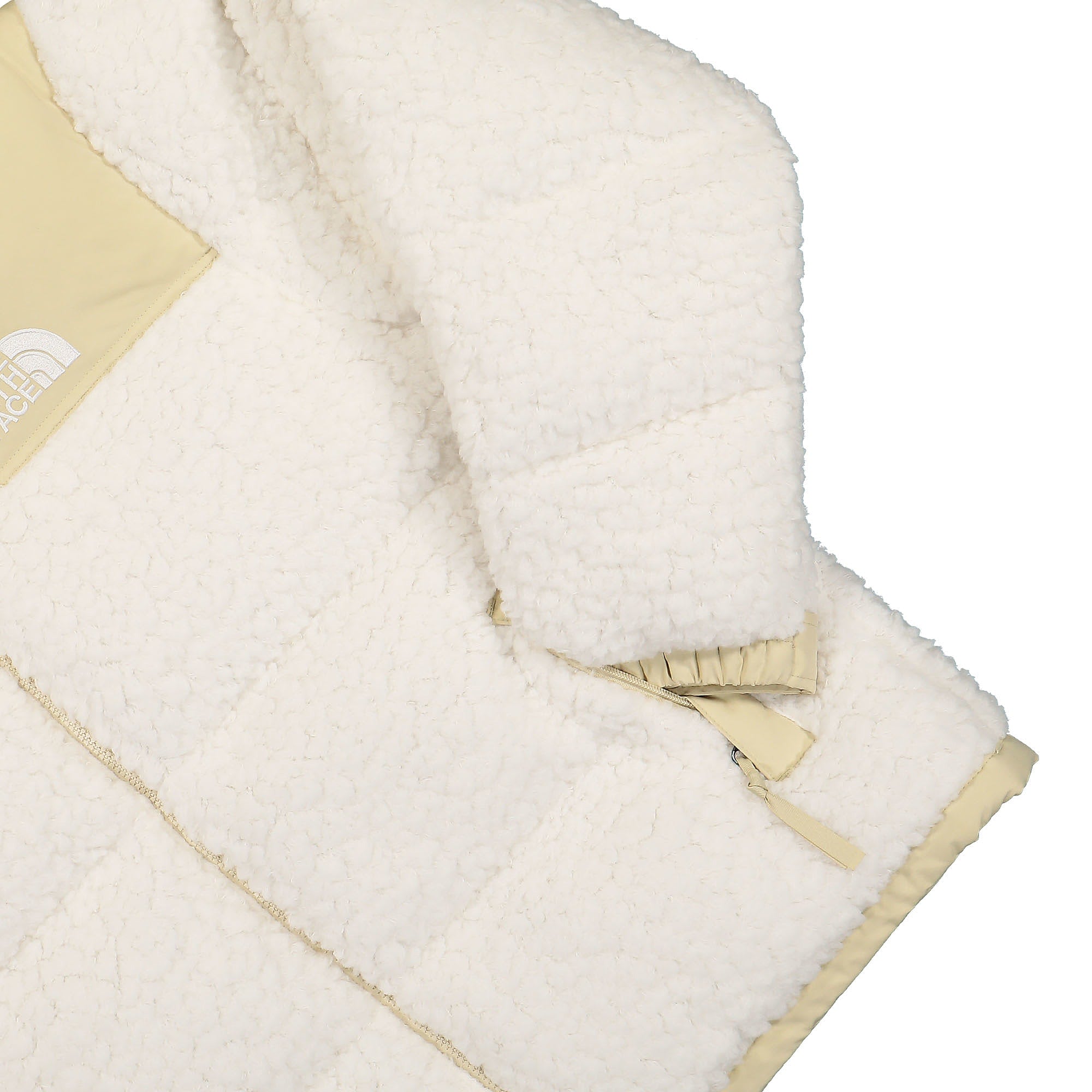 The North Face High Pile Nuptse Jacket Gardenia White - Gravel Jackets Detailfoto | Overkill