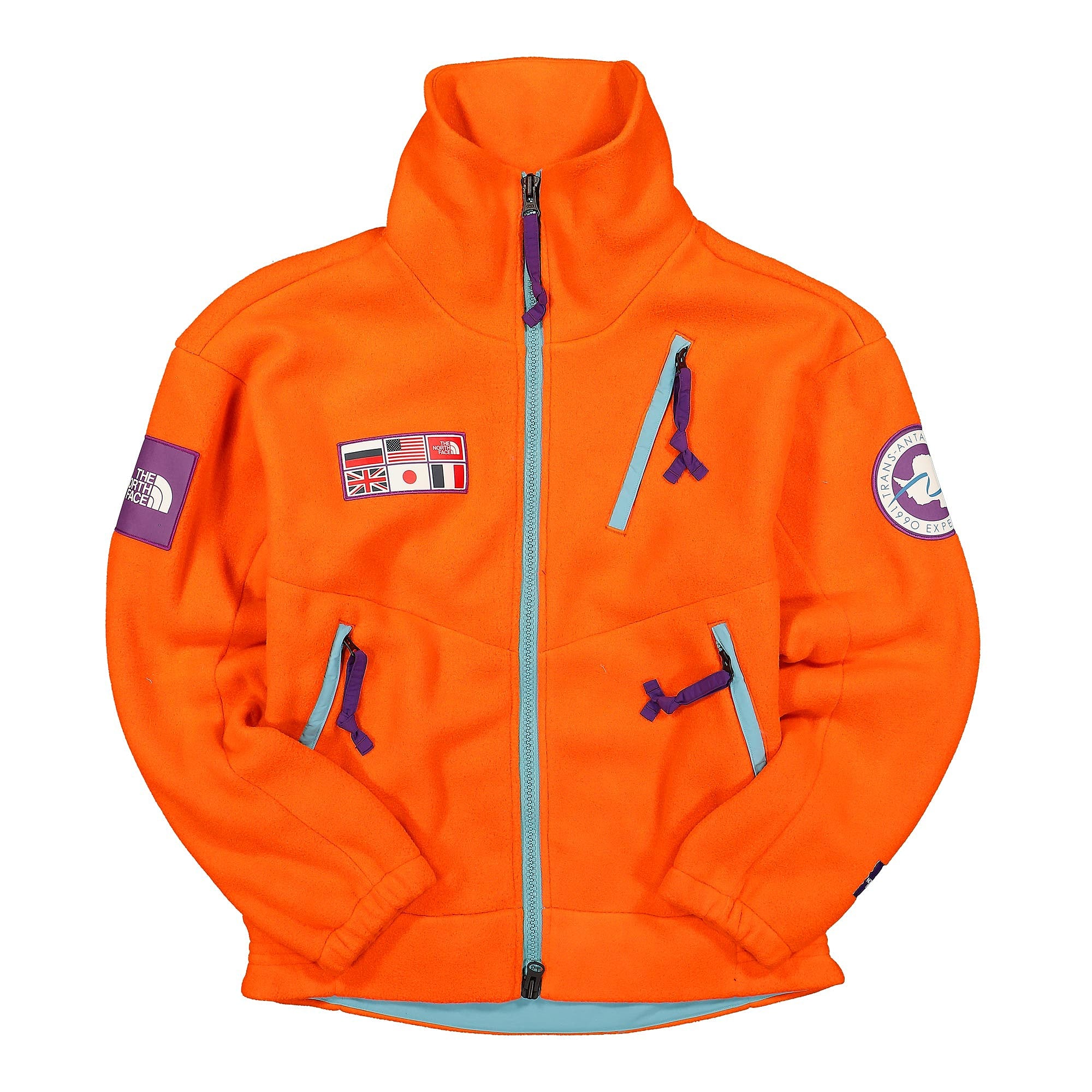 The North Face Tae Fleece Fullzip Jacket Red Orange Jackets NF0A5GF1A6M | Overkill