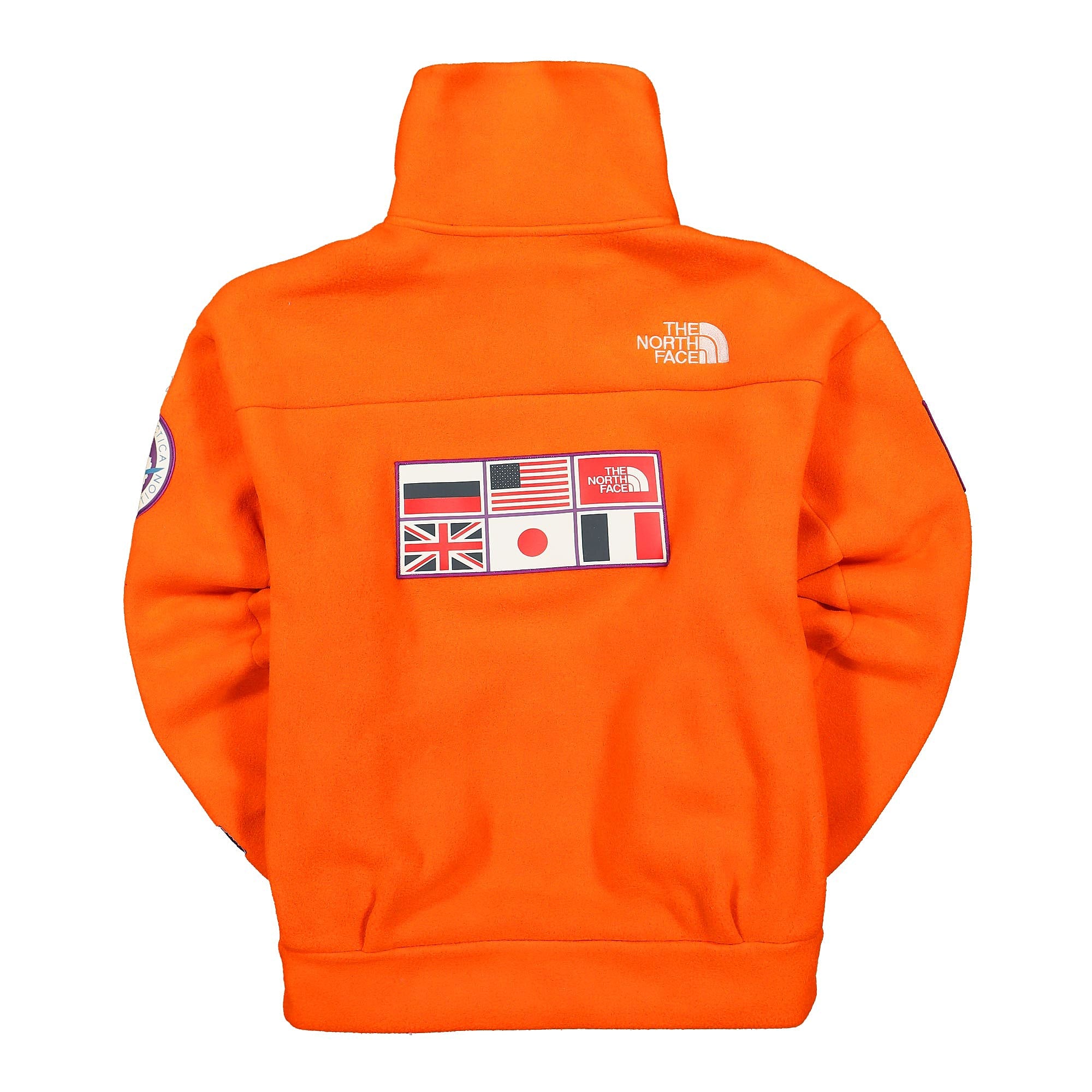The North Face Tae Fleece Fullzip Jacket Red Orange Jackets Material | Overkill