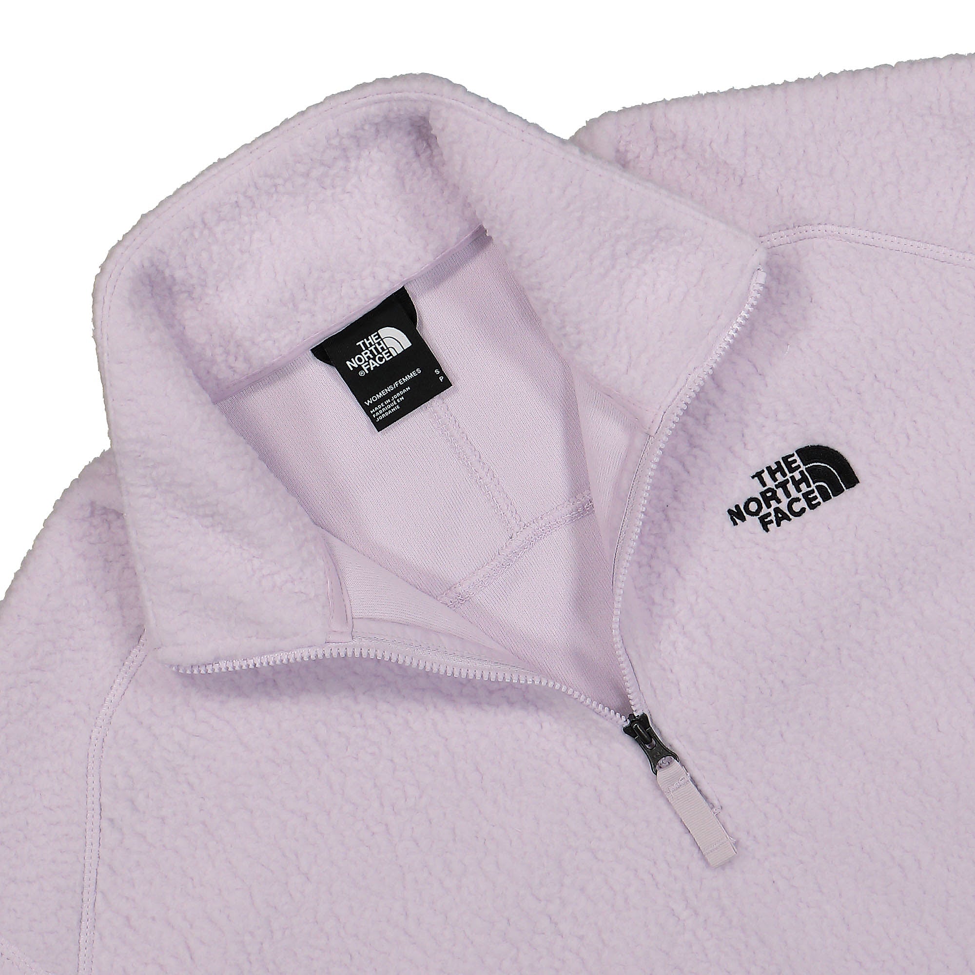 The North Face W Crop High Pile Fleece Lavender Fog Sweatshirts Detailfoto | Overkill