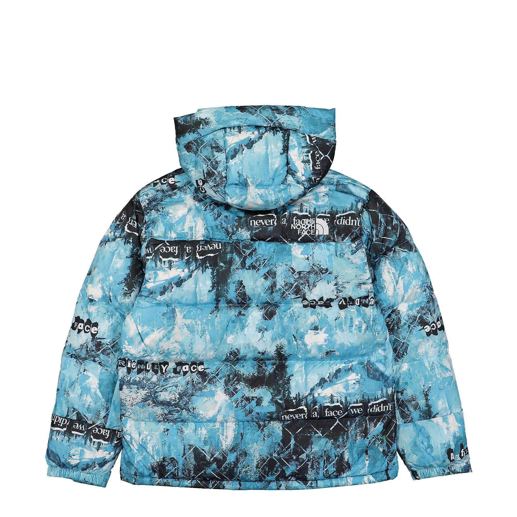 The North Face Printed Himalayan Down Parka Norse Blue Cole Navin Never A Face Print Parkas Material | Overkill
