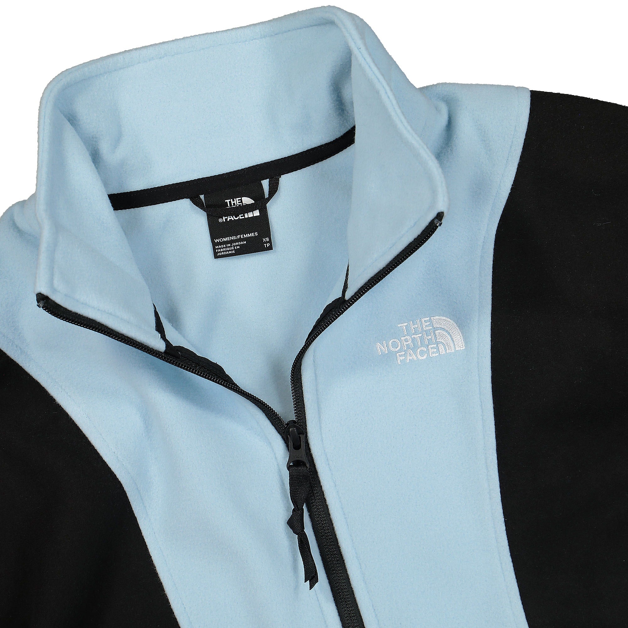 The North Face W Attitude Fleece Fullzip Jacket Beta Blue Jackets Close-up | Overkill