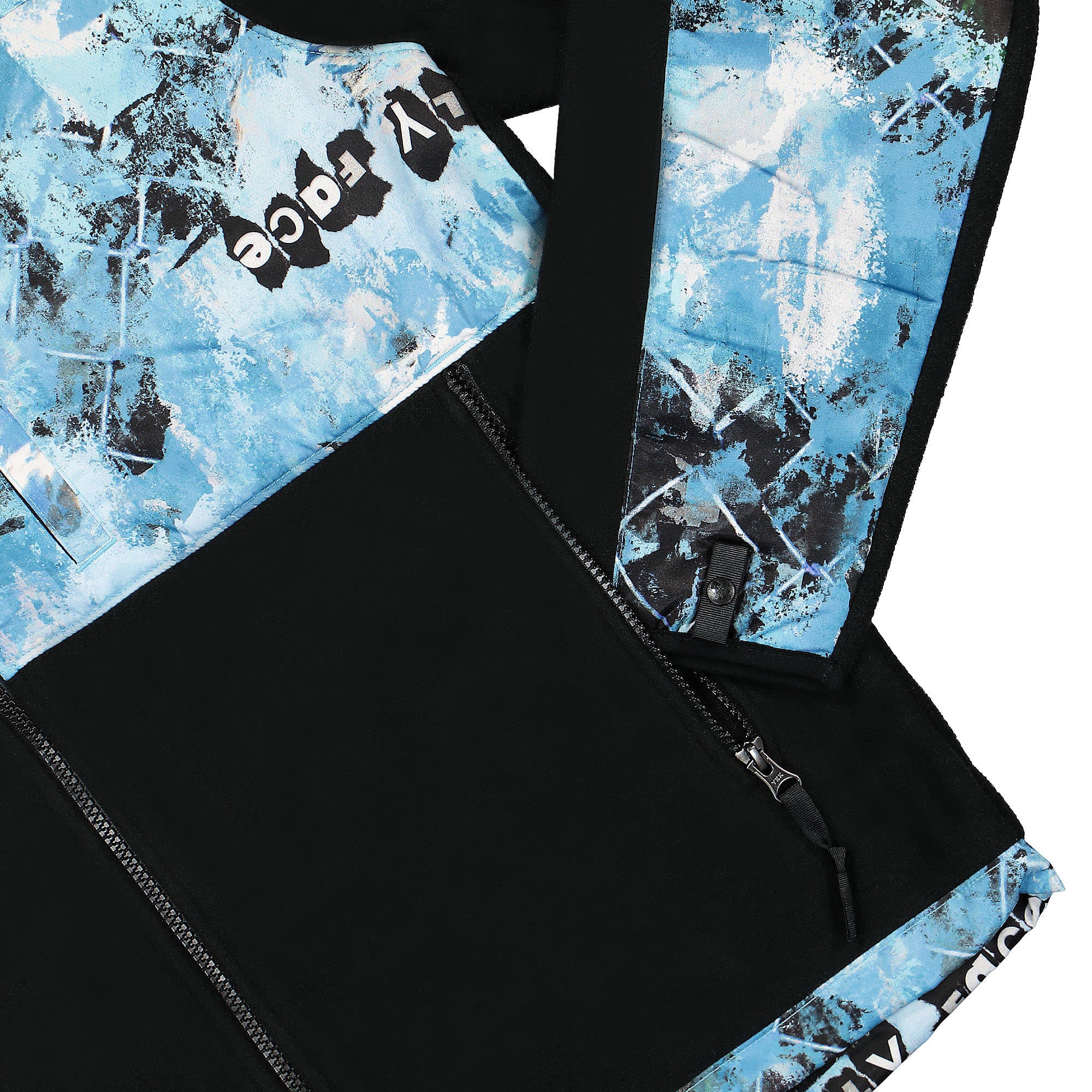 The North Face Printed Denali Jacket Norse Blue Cole Navin Never A Face Print Jackets Detailfoto | Overkill