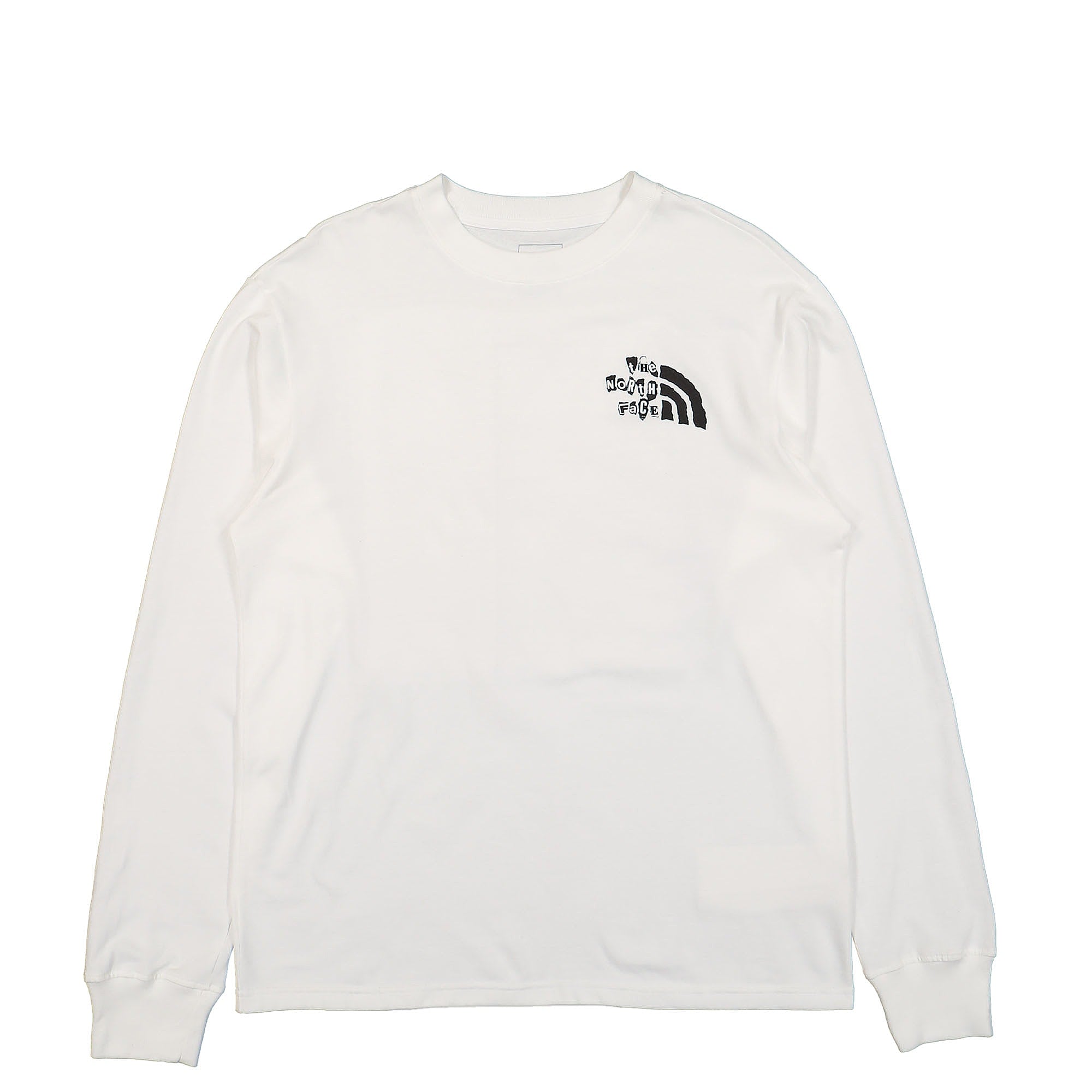The North Face Printed Heavyweight Longsleeve Tee White Longsleeves NF0A7WXFFN41 | Overkill