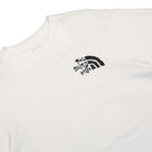 The North Face Printed Heavyweight Longsleeve Tee White Longsleeves Close-up | Overkill