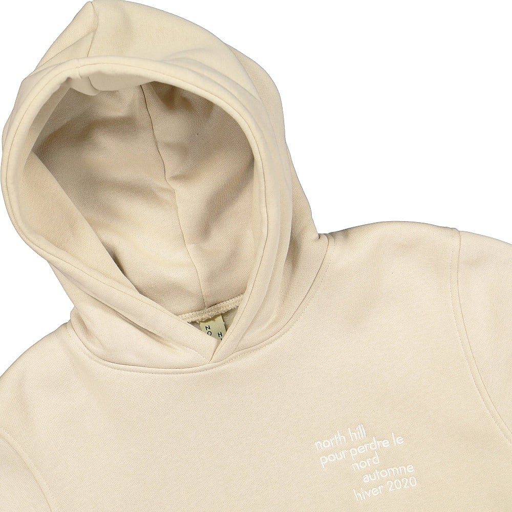 North Hill nord hoodie Beige Hoodies Close-up | Overkill