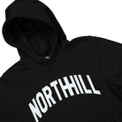 North Hill varsity hoodie Black Hoodies Close-up | Overkill