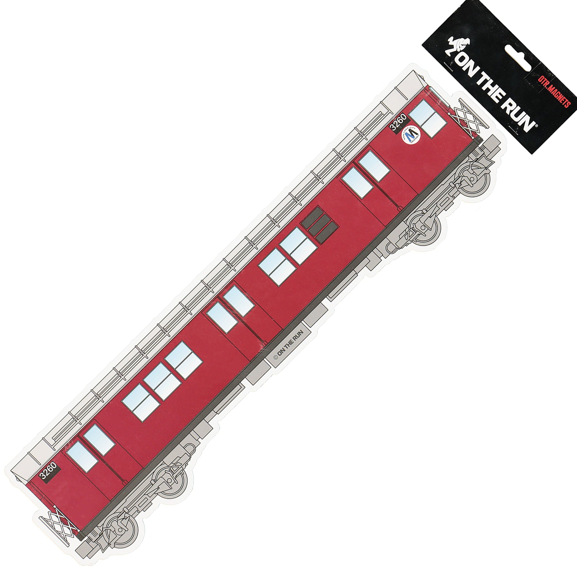 On The Run magnet new york subway xl red 0   Material | Overkill