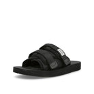 Suicoke moto - cab Black Slides, Sandals & Slippers  Close Up | Overkill