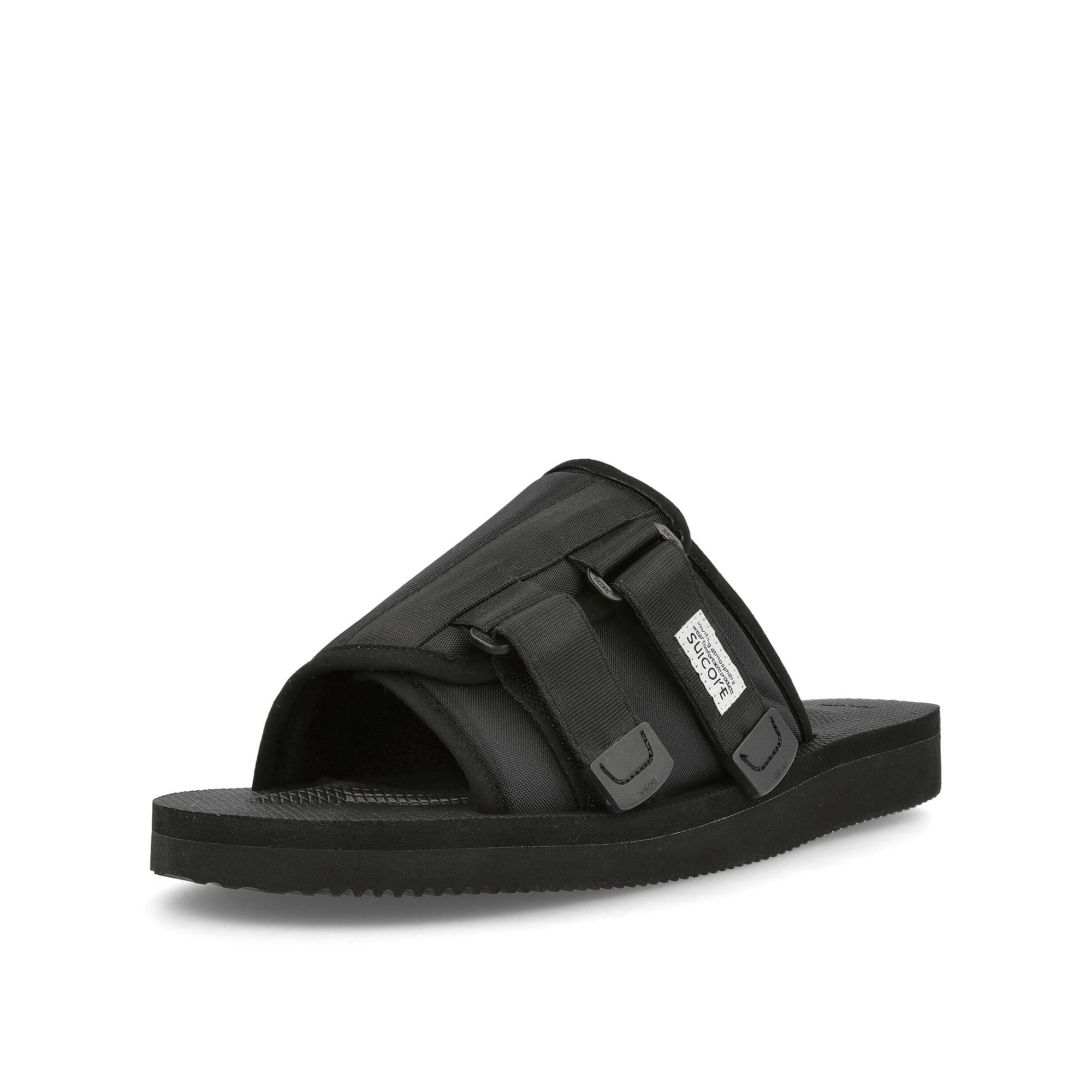 Suicoke kaw - cab Black Slides, Sandals & Slippers  Close Up | Overkill