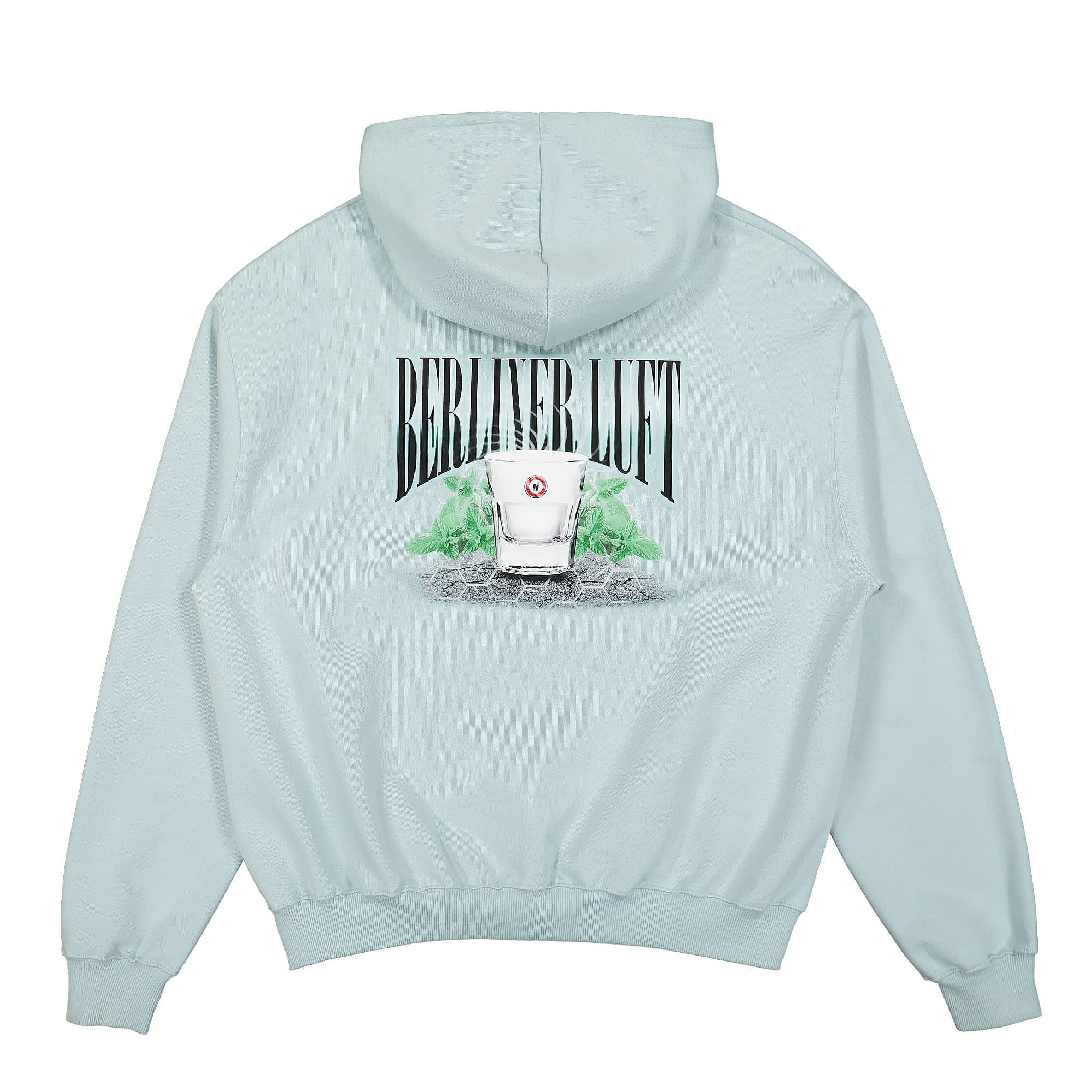 Overkill Berliner Luft Hoodie Light Blue Hoodies Close-up | Overkill