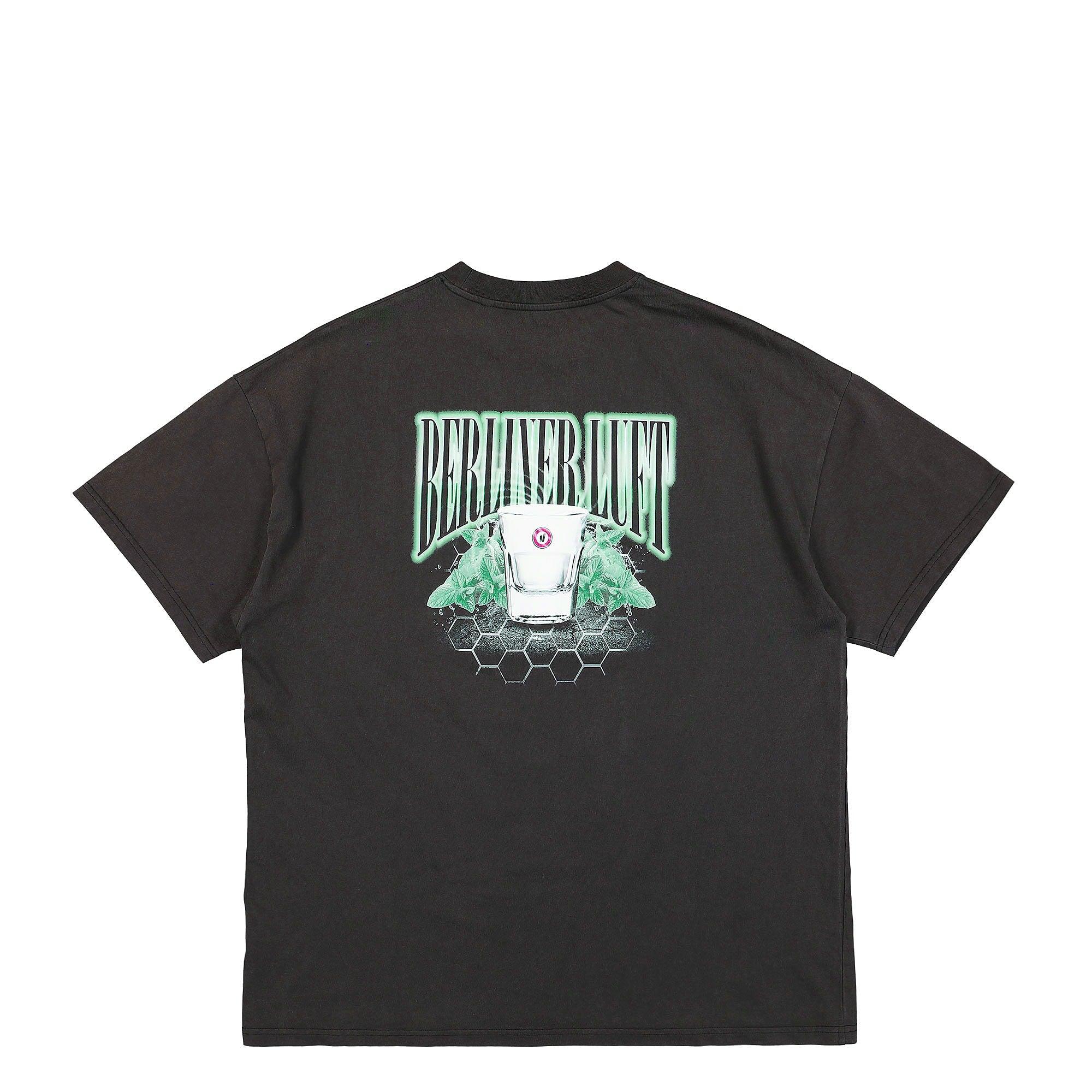 Overkill Berliner Luft Tee Washed Black T-Shirts Close-up | Overkill