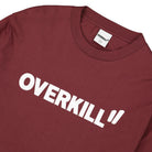 Overkill Logo Longsleeve Burgundy Longsleeves Close-up | Overkill