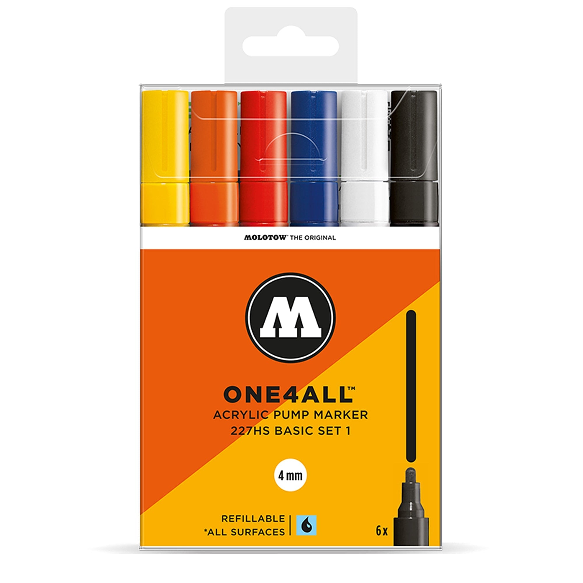 Molotow one4all 227hs basic 6 set 1  Marker 200453 | Overkill