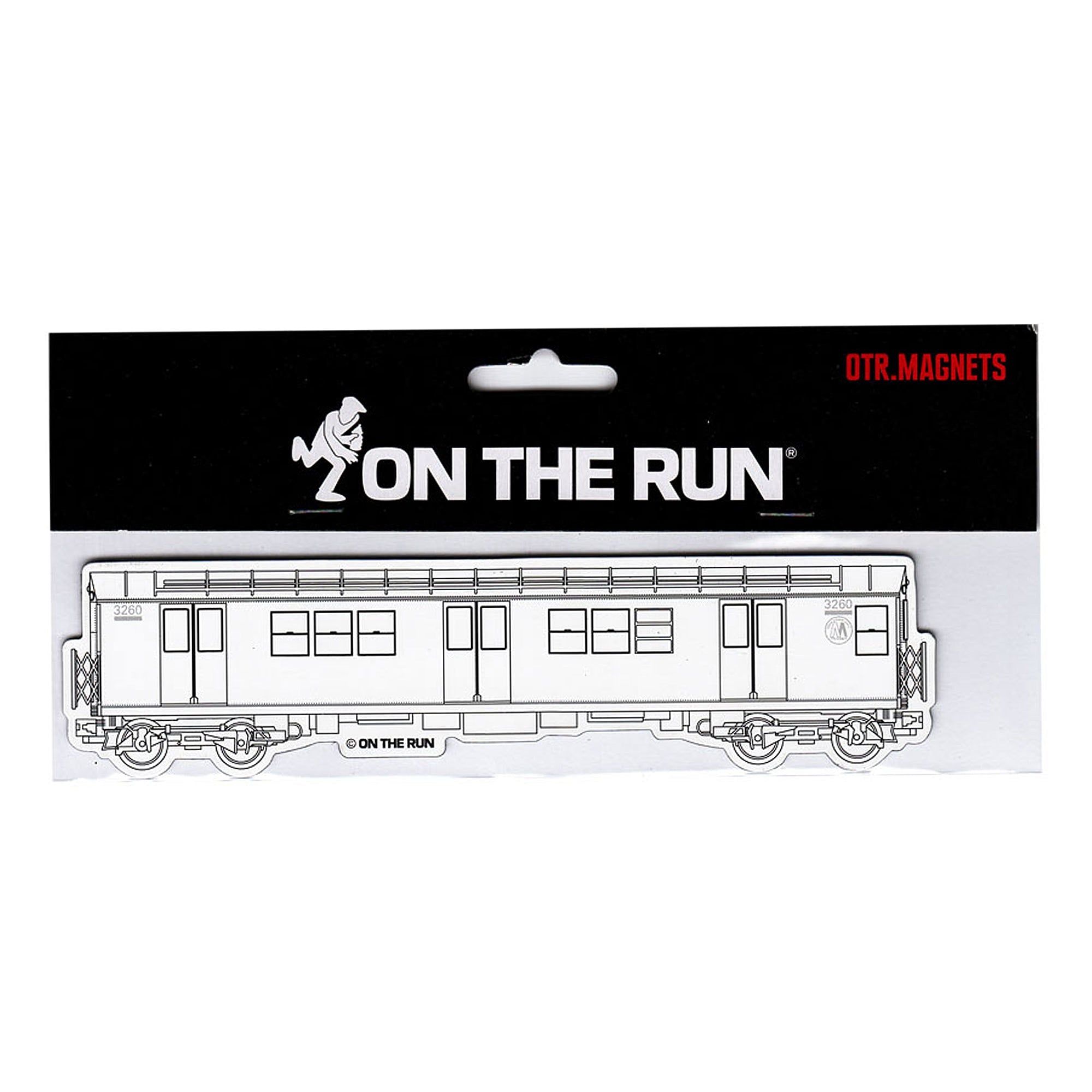 On The Run magnet new york subway white    | Overkill