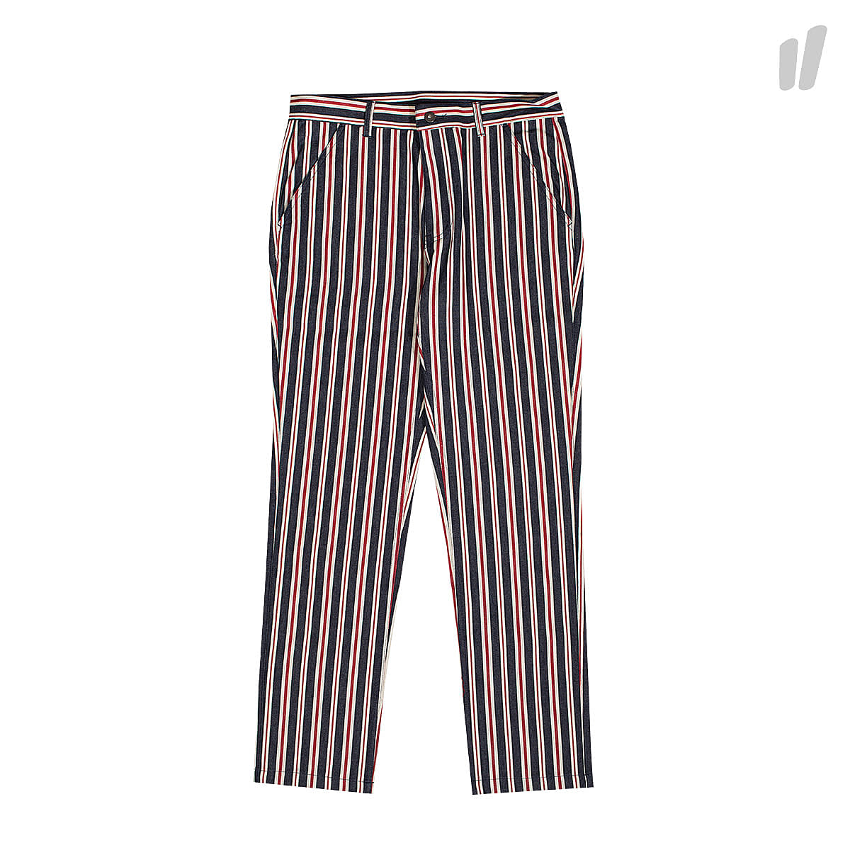 Pleasures Striped Denim Pant Red Jeans P18F104018 | Overkill