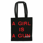 Pleasures Girl Is A Gun Tote Bag Black Tote Bags & Shoppers P18P107073 | Overkill