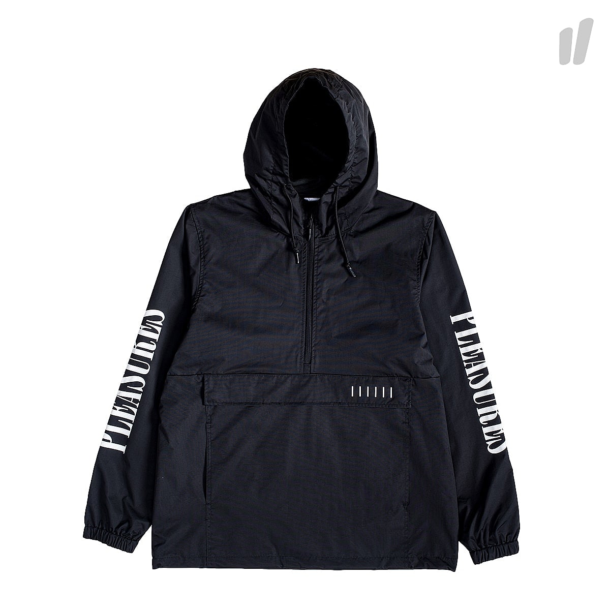 Pleasures Core Logo Anorak Black Jackets L18W103062 | Overkill