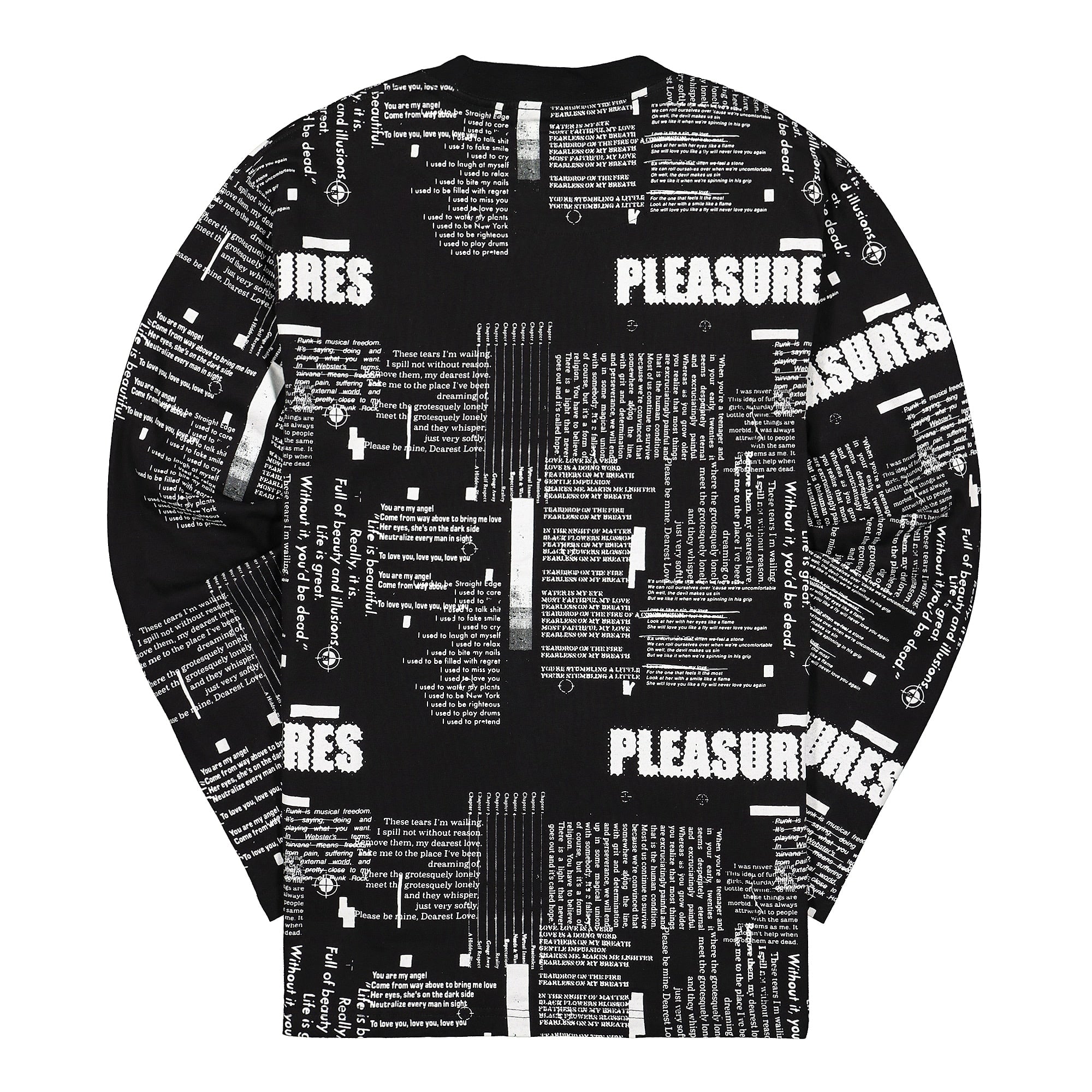 Pleasures Poems Long Sleeve Black Longsleeves Material | Overkill