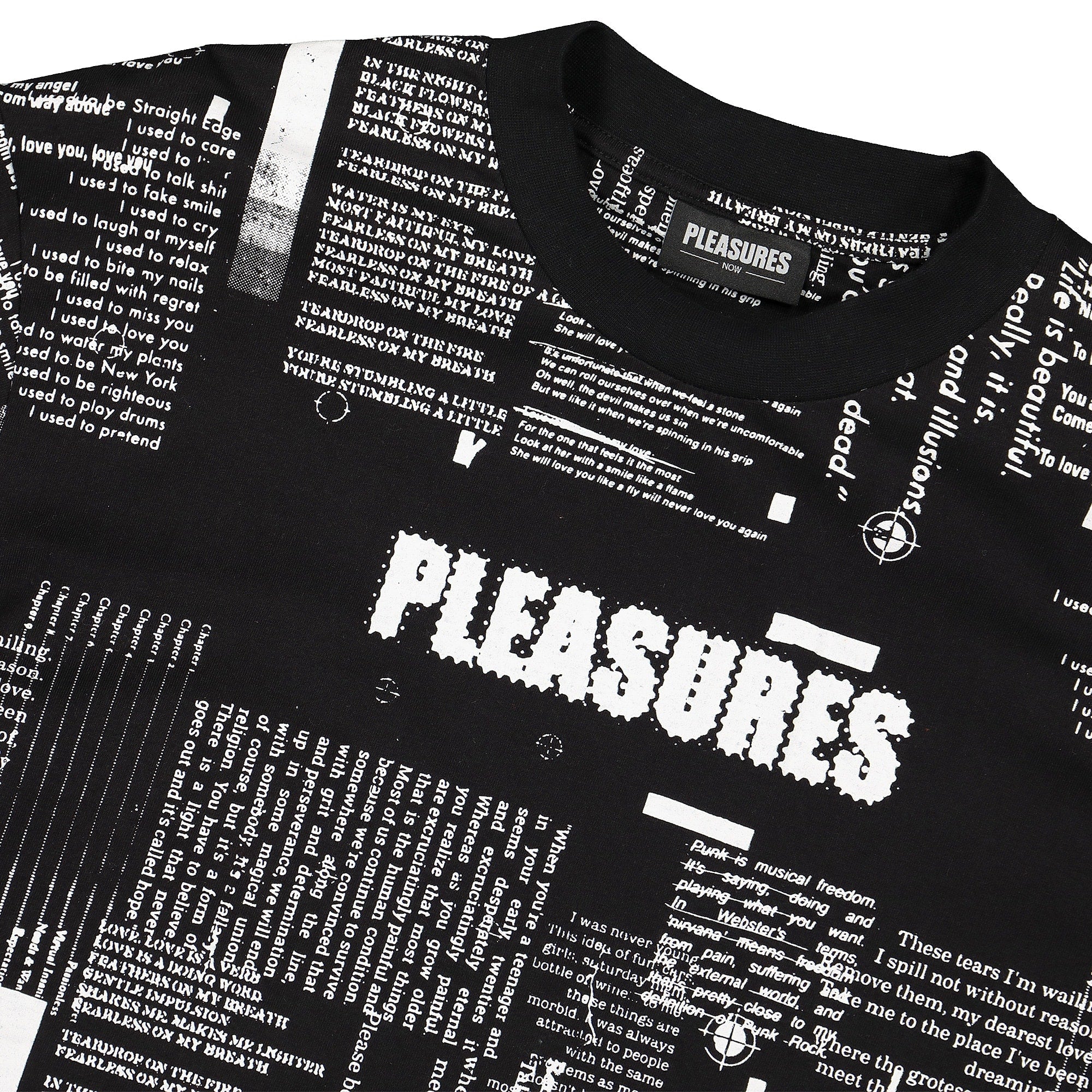 Pleasures Poems Long Sleeve Black Longsleeves Close-up | Overkill