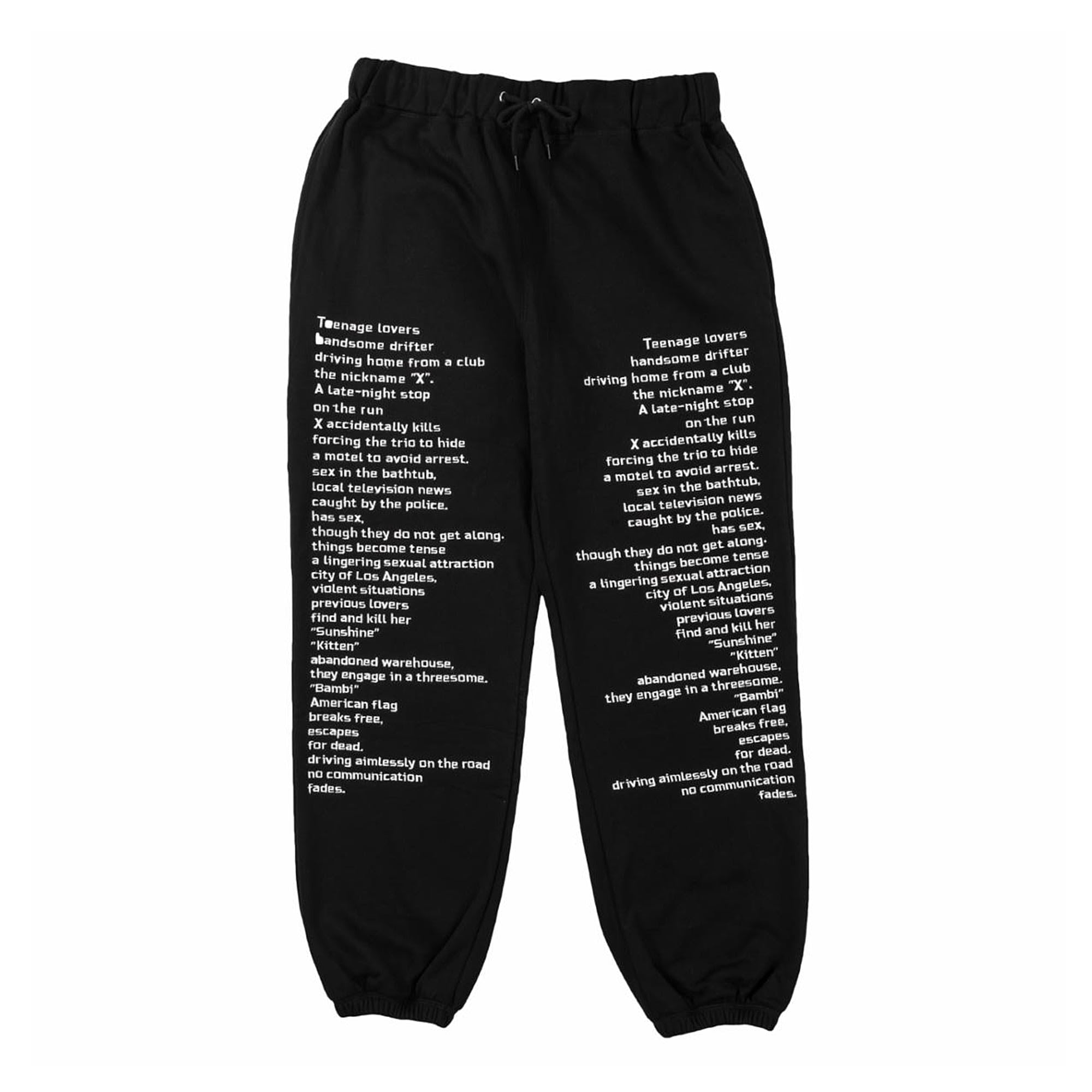 Pleasures Teenage Lovers Sweatpant Black Sweat & Track Pants P19P104015 | Overkill