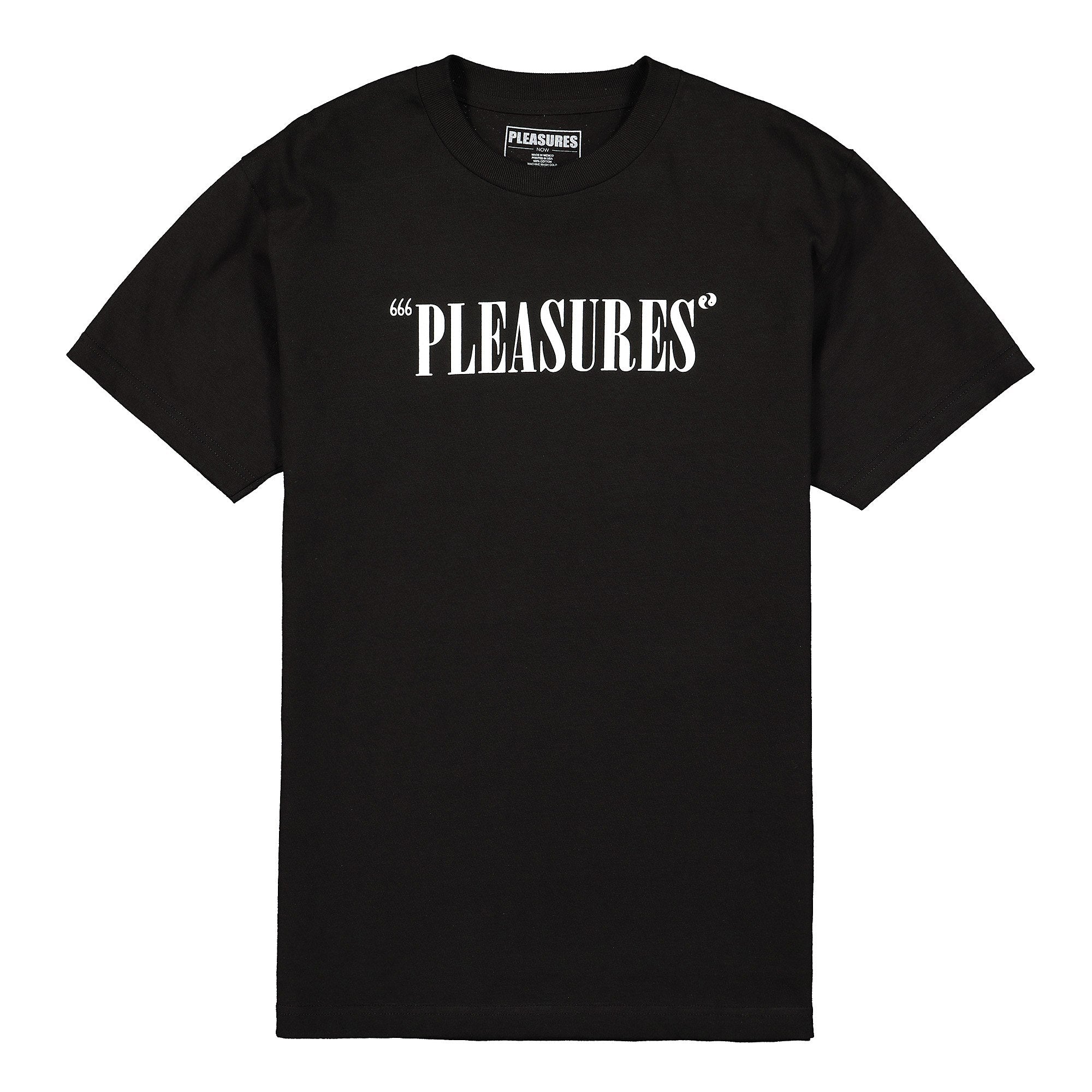 Pleasures Now Balance Logo T-Shirt Black T-Shirts P19S101035 | Overkill