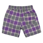 Pleasures Now Shadow Plaid Shorts Purple Shorts Material | Overkill
