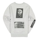 Pleasures Deco Premium Crewneck Ash Grey Sweatshirts Material | Overkill