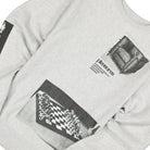 Pleasures Deco Premium Crewneck Ash Grey Sweatshirts Close-up | Overkill