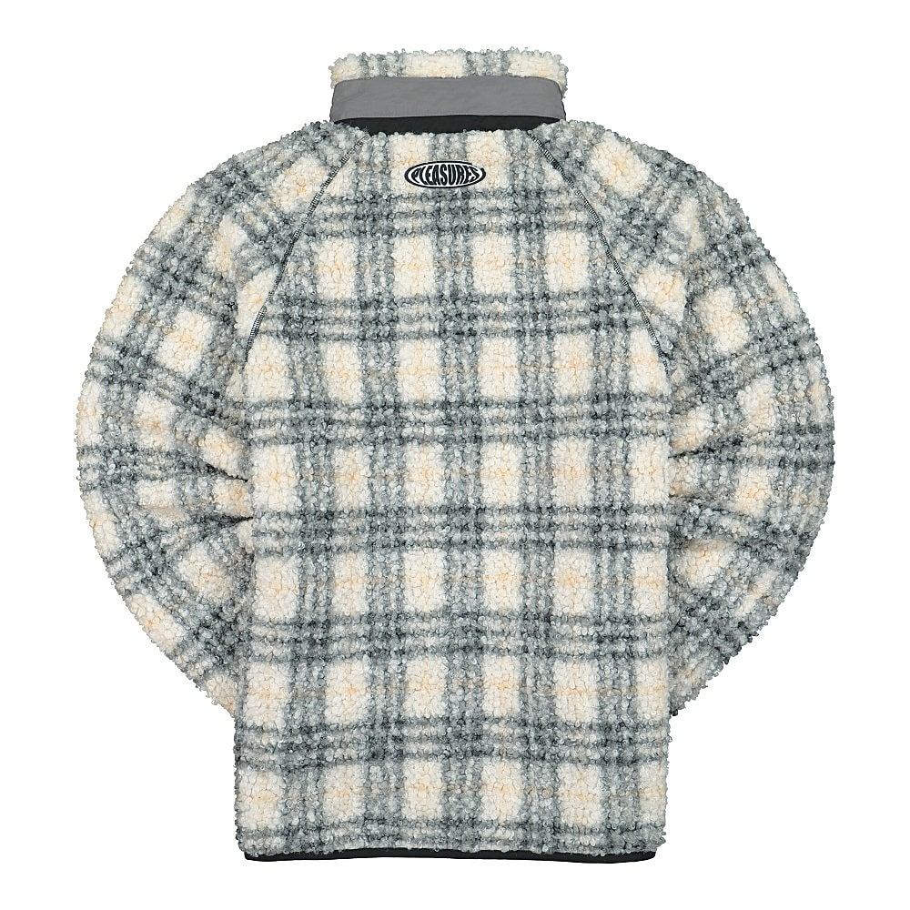 Pleasures Wraith Poodle Polar Fleece Jacket Grey Fleece Jackets Material | Overkill