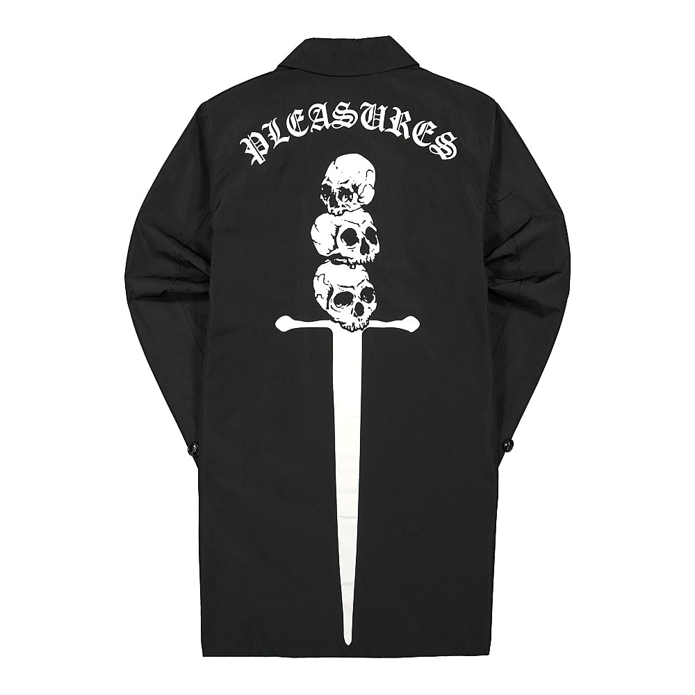 Pleasures Toxic Long Jacket Black Jackets Close-up | Overkill