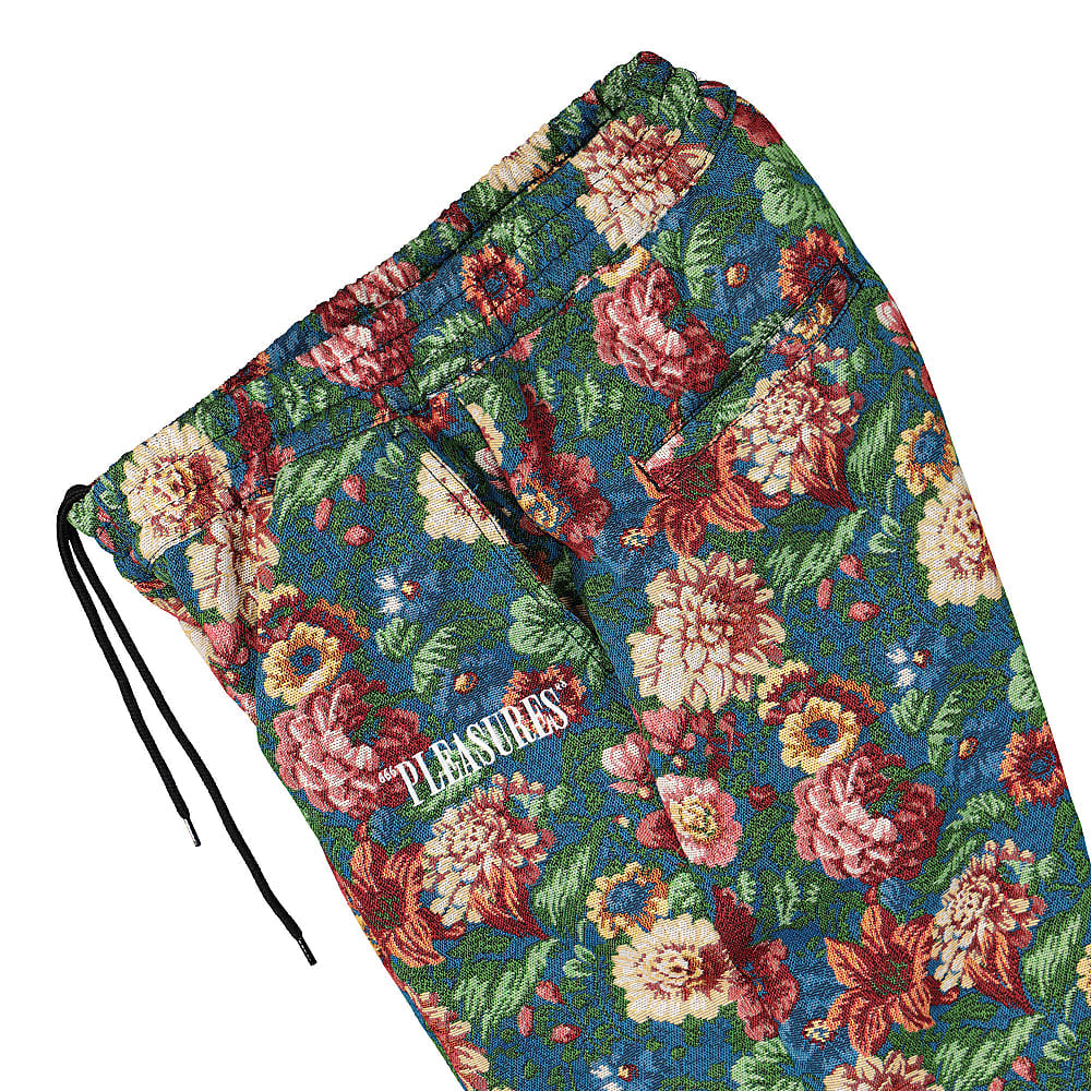 Pleasures Studio Floral Beach Pant Blue Sweat & Track Pants Detailfoto | Overkill