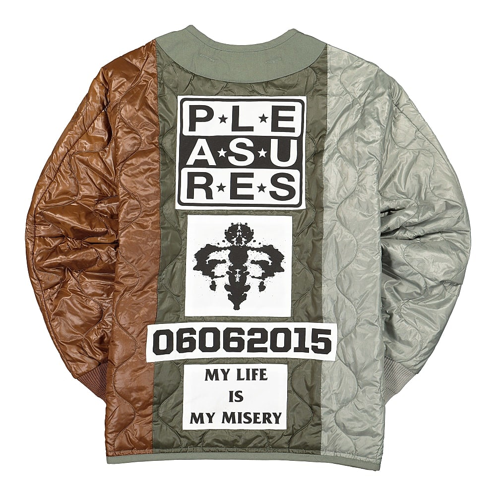 Pleasures Misery Jacket Green Jackets Close-up | Overkill