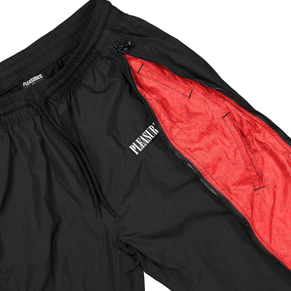 Pleasures Blast Side Zip Track Pant Black Sweat & Track Pants Detail view 1 | Overkill